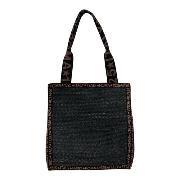Fendi Vintage Raffia Tote Bag - Picture 1 of 9